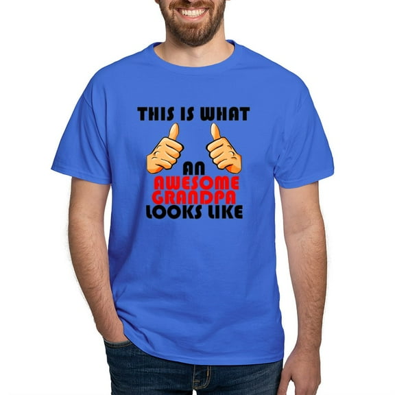 CafePress - What An Awesome Grandpa Looks Like T Shirt - Men's Classic Graphic Cotton T-Shirt