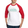 thumbnail image 1 of CafePress - What Are Deadlines Baseball Jersey - Cotton Baseball Jersey, 3/4 Raglan Sleeve Shirt, 1 of 4