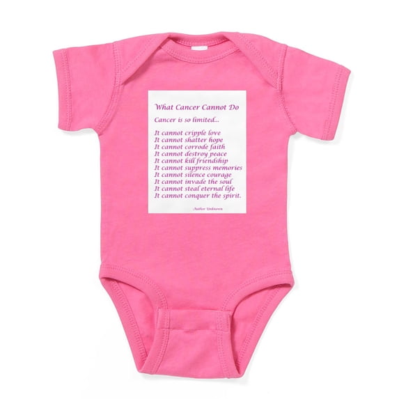 CafePress - What Cancer Cannot Do Poem - Cute Infant Bodysuit Baby Romper - Size Newborn - 24 Months