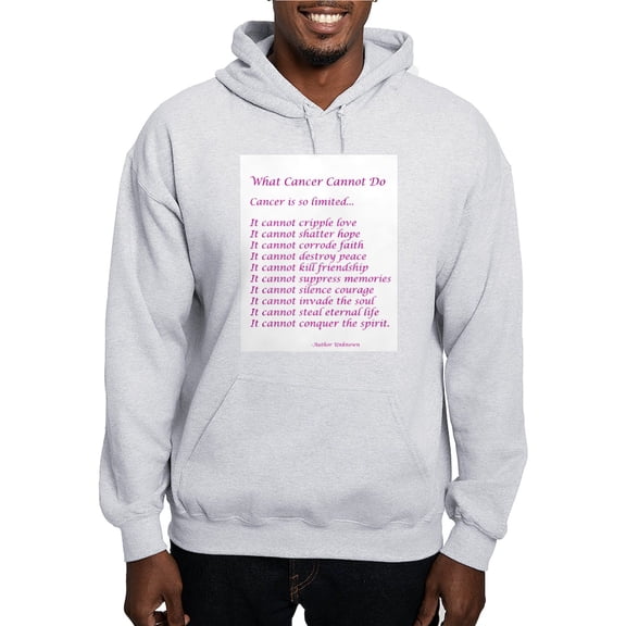 CafePress - What Cancer Cannot Do Poem Hoodie - Pullover Hoodie, Hooded Sweatshirt