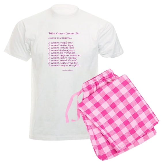 CafePress - What Cancer Cannot Do Poem Pajamas - Men's Light Loose Fit Cotton Pajama Set