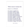 thumbnail image 1 of CafePress - What Cancer Cannot Do Poem Postcards (Package Of 8 - Postcards (Package of 8), 1 of 3