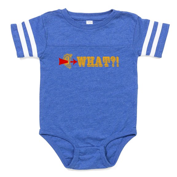 CafePress - What - Cute Infant Baby Football Bodysuit