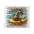 thumbnail image 1 of CafePress - What Ever Floats Your Goat Throw Blanket - Soft Fleece Throw Blanket, 50"x60" for All Ages, 1 of 2