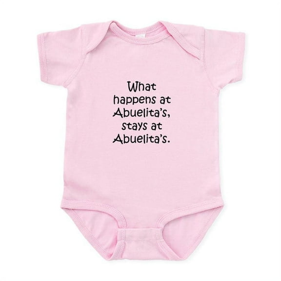 CafePress - What Happens At Abuelita's Infant Bodysuit - Baby Light Bodysuit, Size Newborn - 24 Months