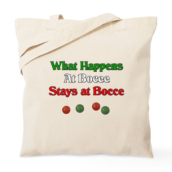 CafePress - What Happens At Bocce Stays At Bocce. Tote Bag - Unisex Canvas Tote Bag, Beige, 1-Piece