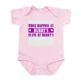 thumbnail image 1 of CafePress - What Happens At Bubby's Infant Bodysuit - Baby Light Bodysuit, Size Newborn - 24 Months, 1 of 4