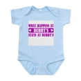 thumbnail image 1 of CafePress - What Happens At Bubby's Infant Bodysuit - Baby Light Bodysuit, Size Newborn - 24 Months, 1 of 4