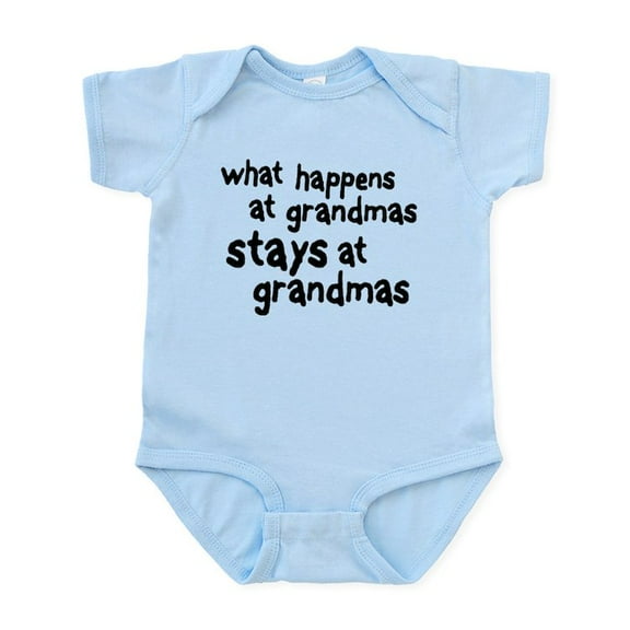 CafePress - What Happens At Grandma's Infant Bodysuit - Baby Light Bodysuit, Size Newborn - 24 Months