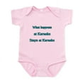 thumbnail image 1 of CafePress - What Happens At Karaoke Stays Infant Bodysuit - Baby Light Bodysuit, Size Newborn - 24 Months, 1 of 4