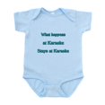 thumbnail image 1 of CafePress - What Happens At Karaoke Stays Infant Bodysuit - Baby Light Bodysuit, Size Newborn - 24 Months, 1 of 4