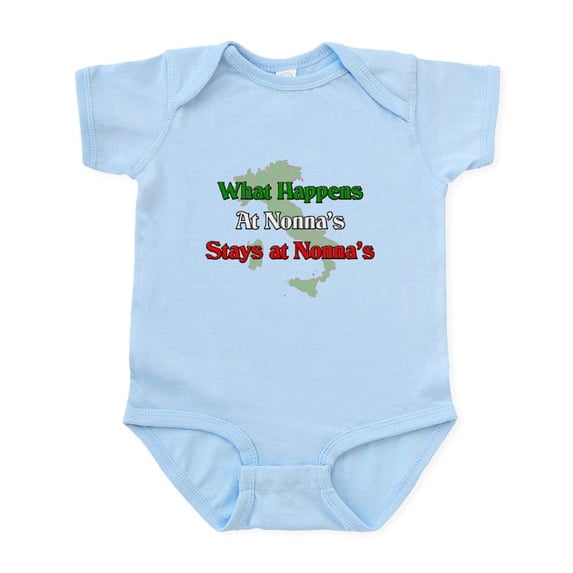 CafePress - What Happens At Nonna's Stays At Nonna's Infant Bo - Baby Light Bodysuit, Size Newborn - 24 Months