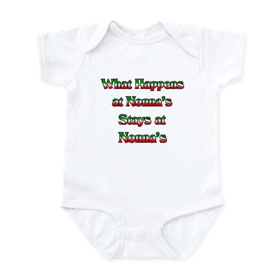 CafePress - What Happens At Nonna's Stays Infant Bodysuit - Baby Light Bodysuit, Size Newborn - 24 Months