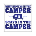thumbnail image 1 of CafePress - What Happens In Camper Stays In Camper - Square Sticker 3" x 3", 1 of 1