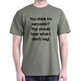 thumbnail image 1 of CafePress - What I Don't Say Dark T Shirt - Men's Classic Graphic Cotton T-Shirt, 1 of 4