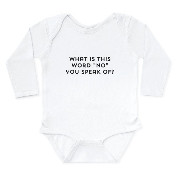 CafePress - What Is This Word NO You Speak Of? Body Suit - Long Sleeve Cotton Baby Bodysuit