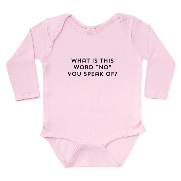 CafePress - What Is This Word NO You Speak Of? Body Suit - Long Sleeve Cotton Baby Bodysuit