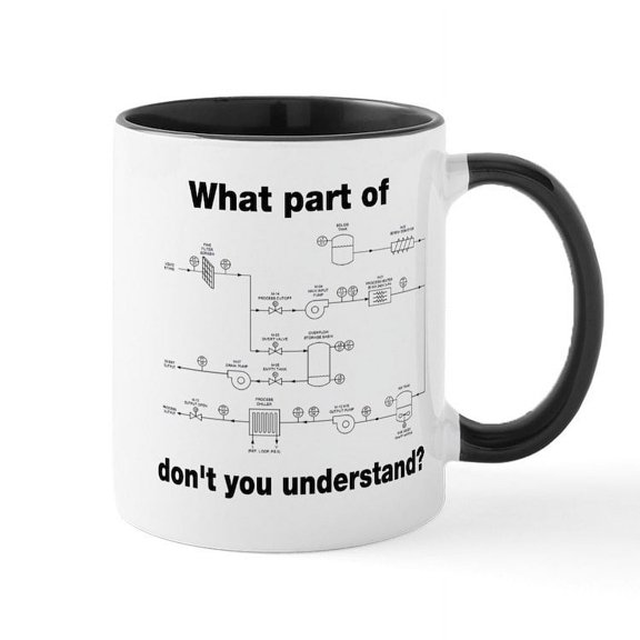 CafePress - What Part Of Engineering Plans Don't You Understan - 11 oz Ceramic Mug - Novelty Coffee Tea Cup