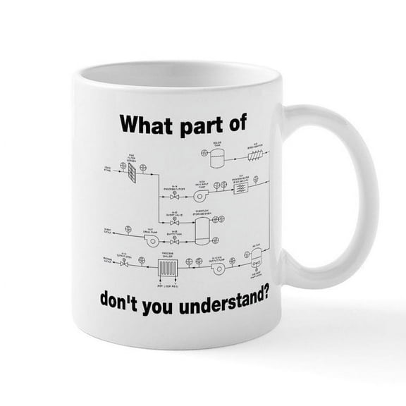 CafePress - What Part Of Engineering Plans Don't You Understan - 11 oz Ceramic Mug - Novelty Coffee Tea Cup