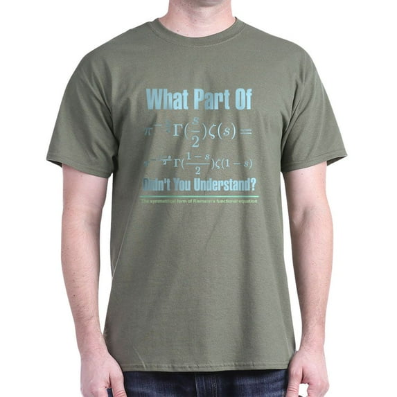 CafePress - What Part Of Riemann's? Dark T Shirt - Men's Classic Graphic Cotton T-Shirt
