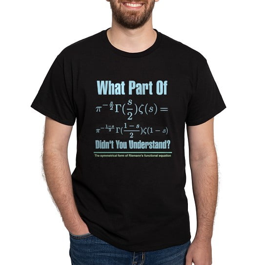 CafePress - What Part Of Riemann's? Dark T Shirt - Men's Classic Cotton T-Shirts