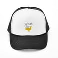 thumbnail image 1 of CafePress - What The Duck? - Adjustable Unisex Printed Trucker Hat with Mesh Back, 1 of 8