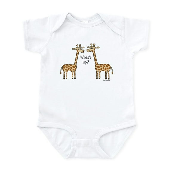 CafePress - What's Up? Giraffe Infant Bodysuit - Baby Light Bodysuit, Size Newborn - 24 Months