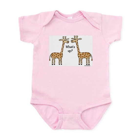 CafePress - What's Up? Giraffe Infant Bodysuit - Baby Light Bodysuit, Size Newborn - 24 Months