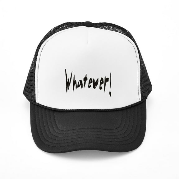 CafePress - Whatever! - Adjustable Unisex Printed Trucker Hat with Mesh Back
