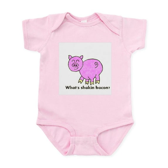 CafePress - Whats Shakin Bacon? Infant Bodysuit - Baby Light Bodysuit, Size Newborn - 24 Months