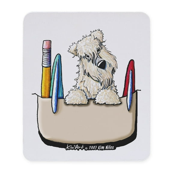CafePress - Wheaten Pocket Protector Mousepad - Non-slip Rubber Mousepad, Gaming Mouse Pad