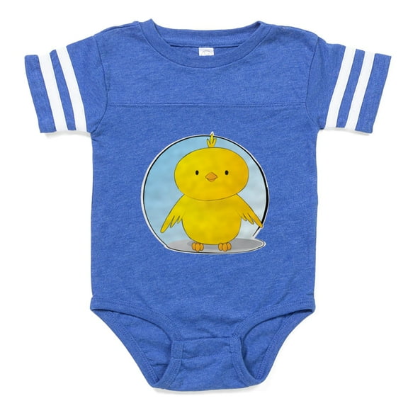 CafePress - Whee! Chick V2.0 - Cute Infant Baby Football Bodysuit