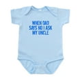 thumbnail image 1 of CafePress - When Dad Says No I Ask My Uncle Body Suit - Baby Light Bodysuit, Size Newborn - 24 Months, 1 of 4