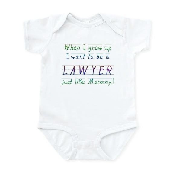 CafePress - When I Grow Up ... (Mommy/Blu Infant Bodysuit - Baby Light Bodysuit, Size Newborn - 24 Months