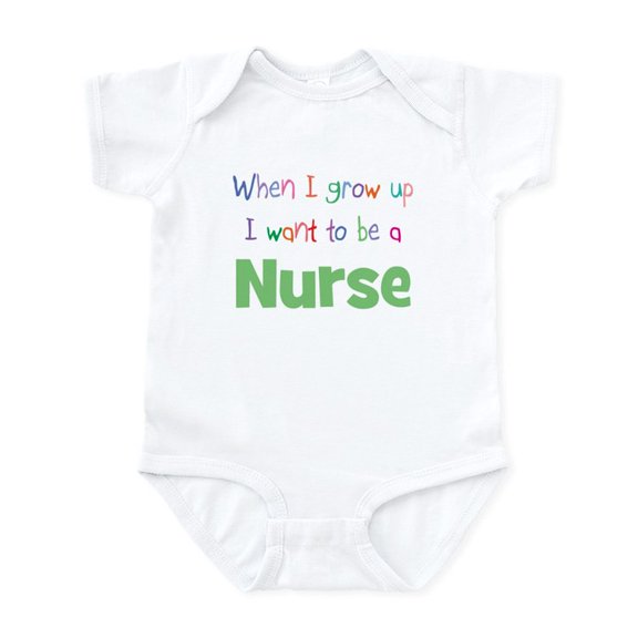 CafePress - When I Grow Up Nurse Infant Bodysuit - Baby Light Bodysuit, Size Newborn - 24 Months
