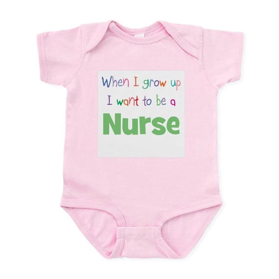 CafePress - When I Grow Up Nurse Infant Bodysuit - Baby Light Bodysuit, Size Newborn - 24 Months