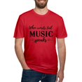 thumbnail image 1 of CafePress - When Words Fail Music Speaks Men's Classic T Shirt - Men's Fitted T-Shirt, 1 of 4