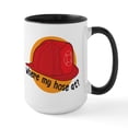 thumbnail image 1 of CafePress - Where My Hose At Large Mug - 15 oz Ceramic Large White Novelty Mug, 1 of 4