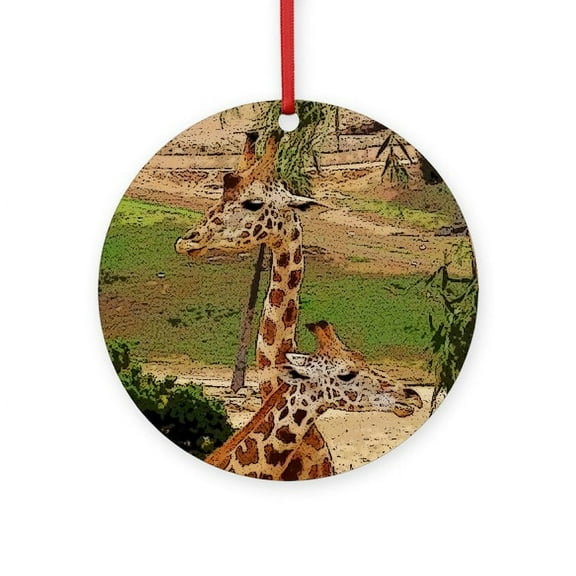 CafePress - Which Way? -  Round Wood Ornament 4"