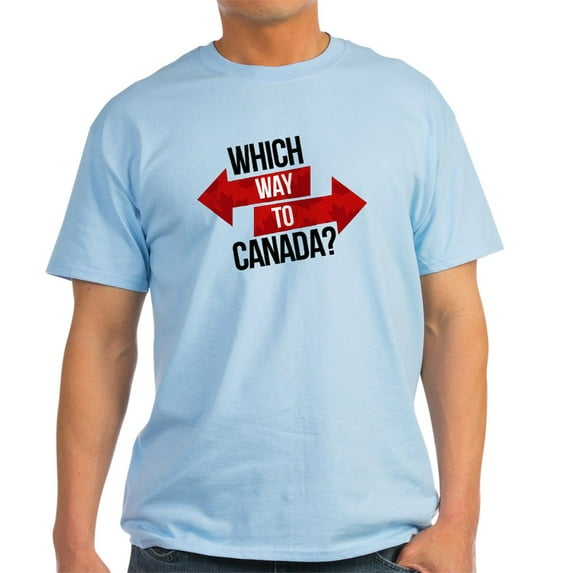 CafePress - Which Way To Canada? T Shirt - Men's Classic Graphic T-Shirt