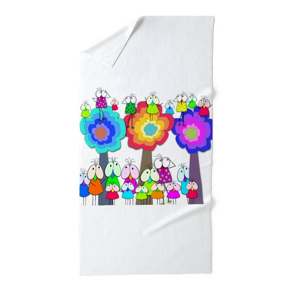 CafePress - Whimsical Birds - Large Beach Towel, Soft 30"x60" Towel with Unique Design