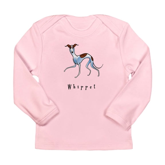 CafePress - Whippet Illustration Long Sleeve Infant T Shirt - Long Sleeve Infant T-Shirt