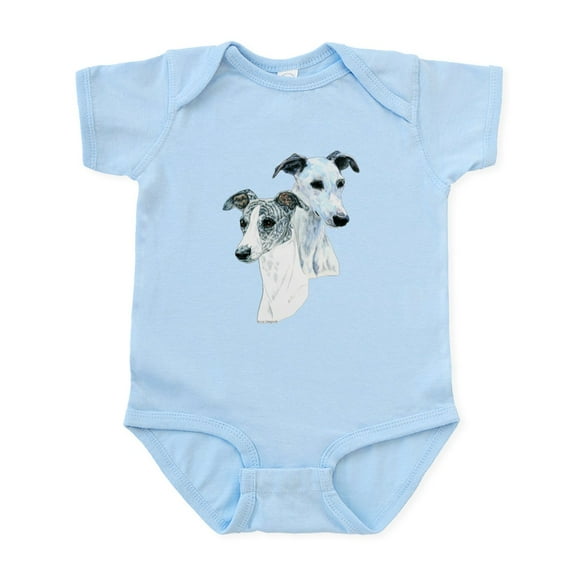 CafePress - Whippet Pair Infant Bodysuit - Baby Light Bodysuit, Size Newborn - 24 Months