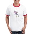 thumbnail image 1 of CafePress - Whispering Moon Fairy Ringer T - 100% Cotton Ringed T-Shirt, 1 of 4