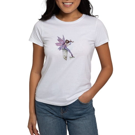 CafePress - Whispering Moon Fairy Women's T Shirt - Women's Classic T-Shirt