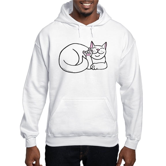 CafePress - White ASL Kitty Hooded Sweatshirt - Pullover Hoodie, Hooded Sweatshirt