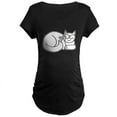 thumbnail image 1 of CafePress - White ASL Kitty Maternity Dark T Shirt - Maternity Dark T-Shirt, 1 of 3