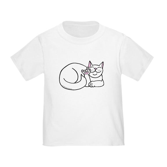 CafePress - White ASL Kitty Toddler T Shirt - Cute Toddler T-Shirt, 100% Cotton