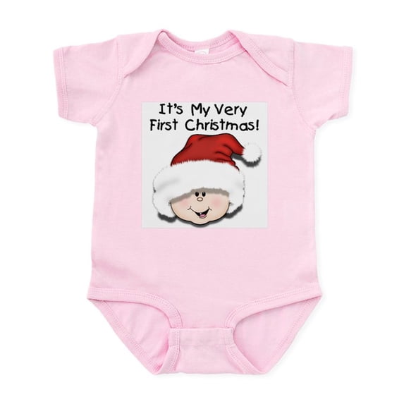 CafePress - White Baby 1St Christmas Infant Bodysuit - Baby Light Bodysuit, Size Newborn - 24 Months