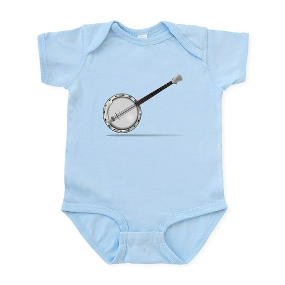 CafePress - White Banjo Body Suit - Baby Light Bodysuit, Size Newborn - 24 Months